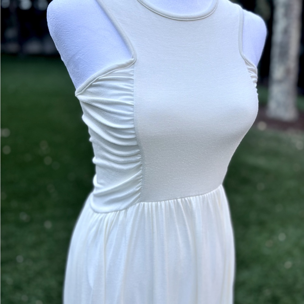 Rachel Pally Greek goddess style maxi cutout dress